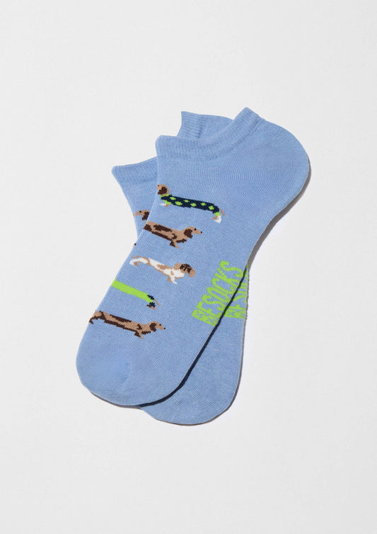 BESOCKS BePets Bleu - Socquettes en coton biologique 100%