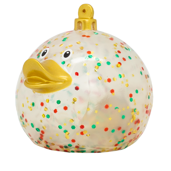 Glitterende kerstbal eend