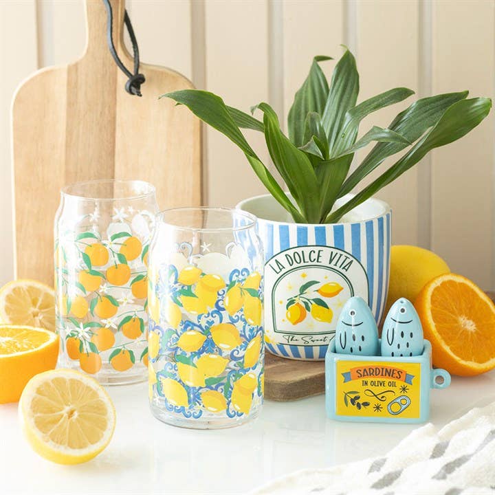 Pot “La Dolce Vita” Rayures Bleues