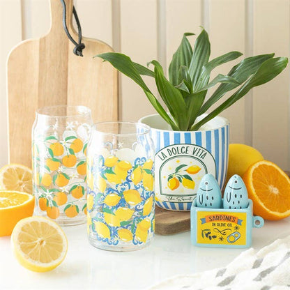 Pot “La Dolce Vita” Rayures Bleues