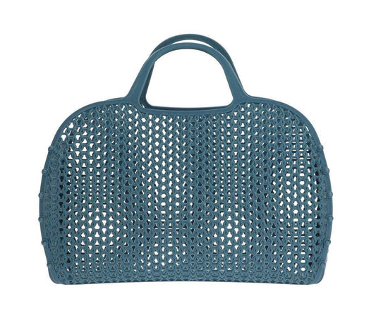 Bolso retro vintage azul verdoso