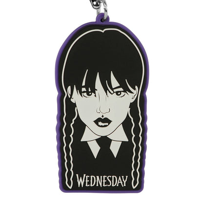 Wednesday Braid-Brand Keychain, Black