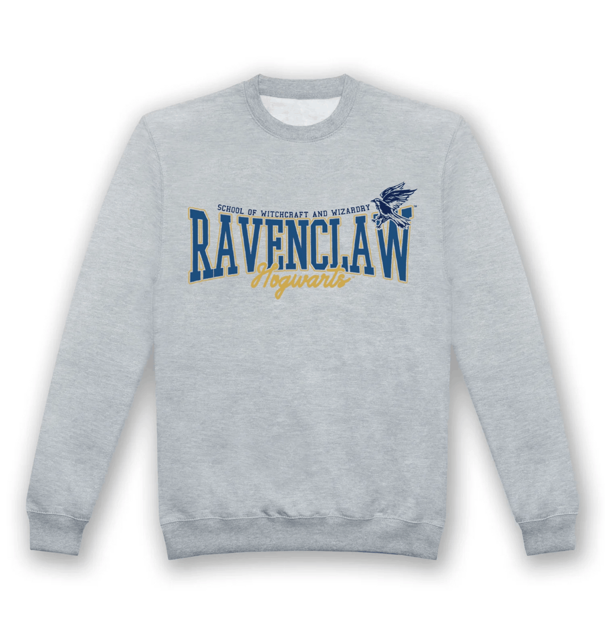 Sweat adulte Harry Potter Serdaigle Collegiate gris chiné