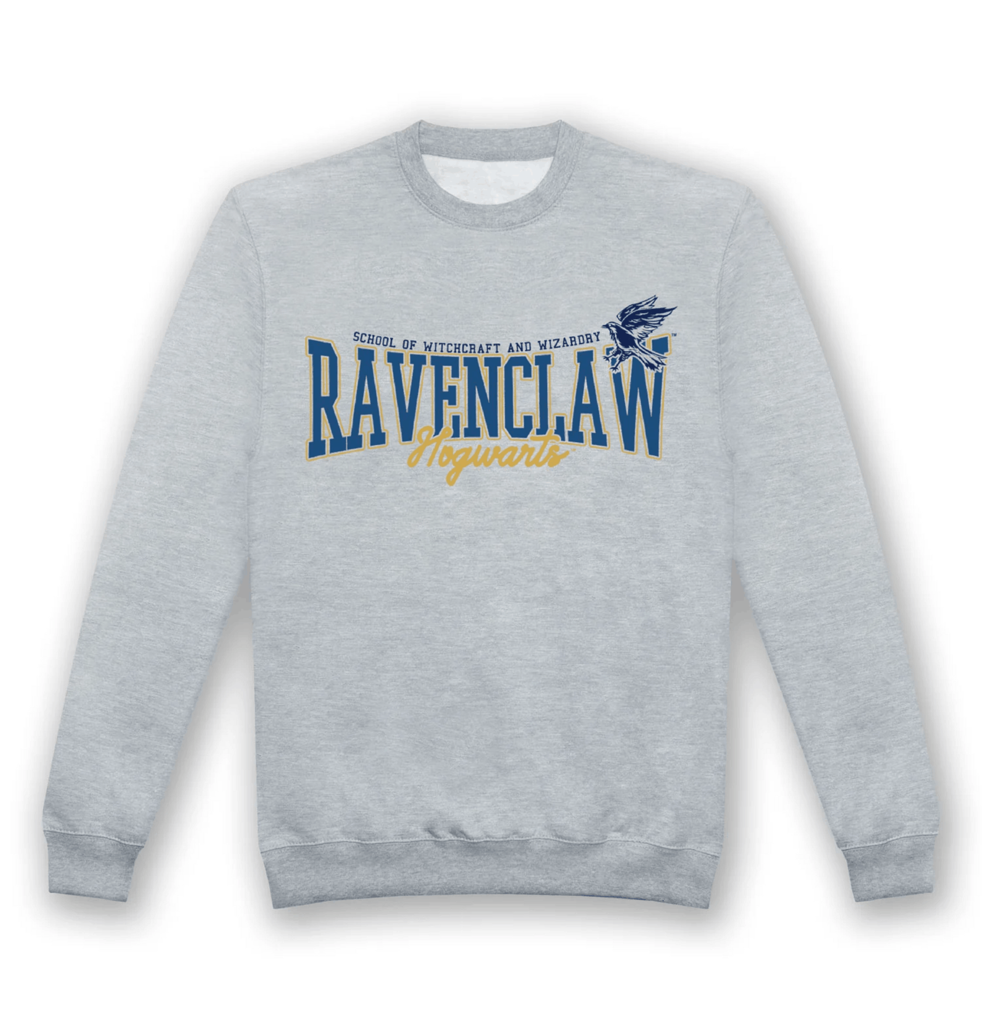 Sweat adulte Harry Potter Serdaigle Collegiate gris chiné