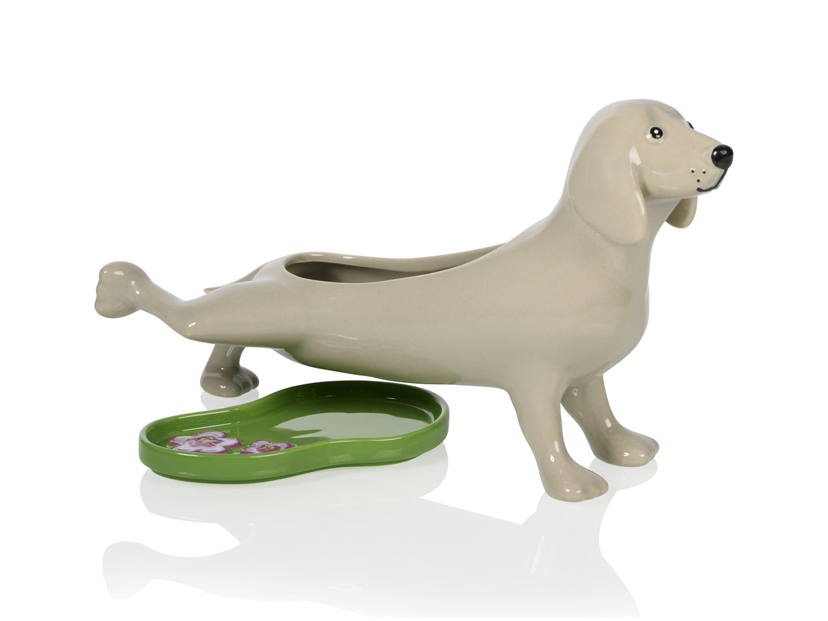 Peeing Dog Planter