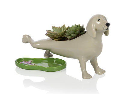 Peeing Dog Planter
