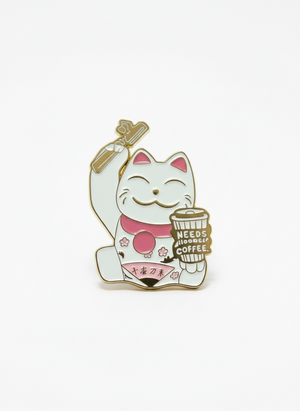 Pin's Chat Chanceux « Needs Coffee »