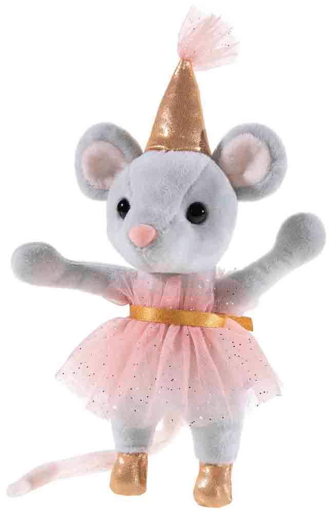 Partymaus Plüschmaus (3 mögliche Outfits) - 18 cm