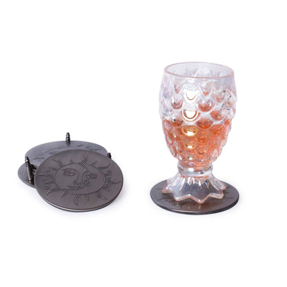 Lot de 6 Sous Verres Soleil et Lune Helio Ferretti Vue 2