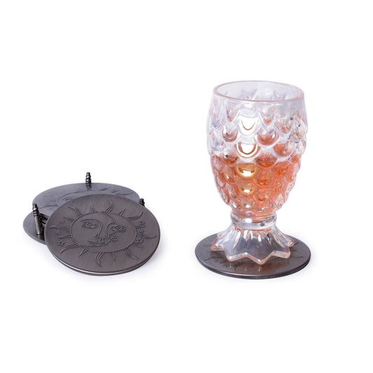 Lot de 6 Sous Verres Soleil et Lune Helio Ferretti Vue 2