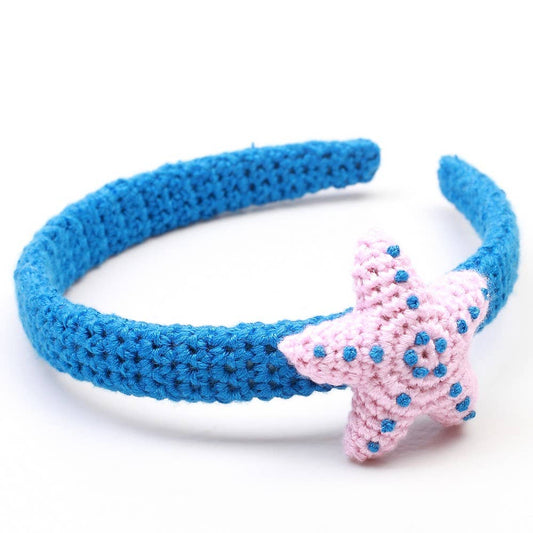 Cerchietto con stella marina - Blu