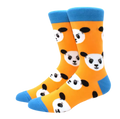 Meias de panda laranja