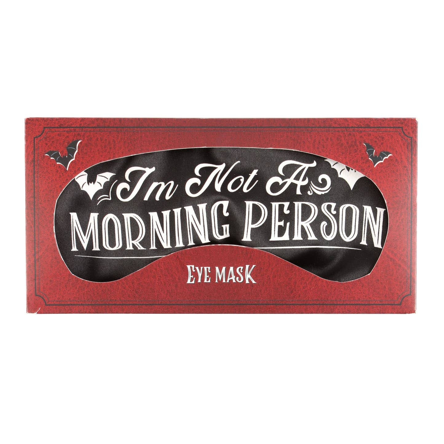 Satin sleep mask "I'm Not a Morning Person"