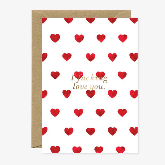 Carte de vœux “I Fucking Love You”