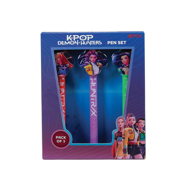 KPop Demon Hunters - pack de 3 stylos - Huntr/x