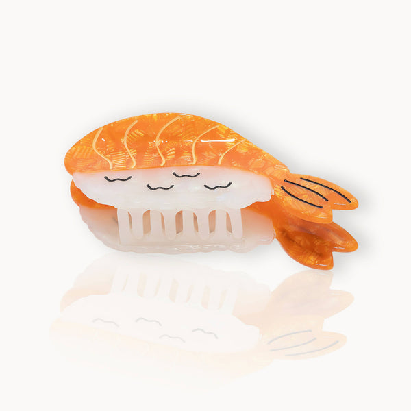 Fermaglio per capelli a forma di gamberi e sushi nigiri