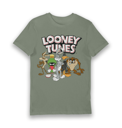 T-shirt Looney Tunes groupe avec logo
