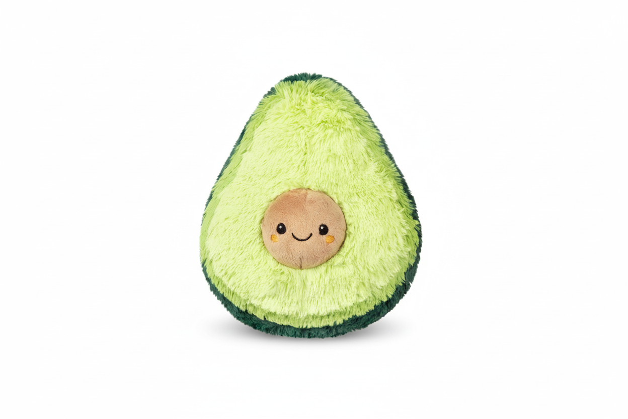 Mini peluche di avocado schiacciabile