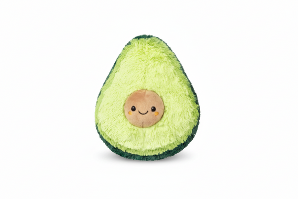 Mini aguacate de peluche aplastable