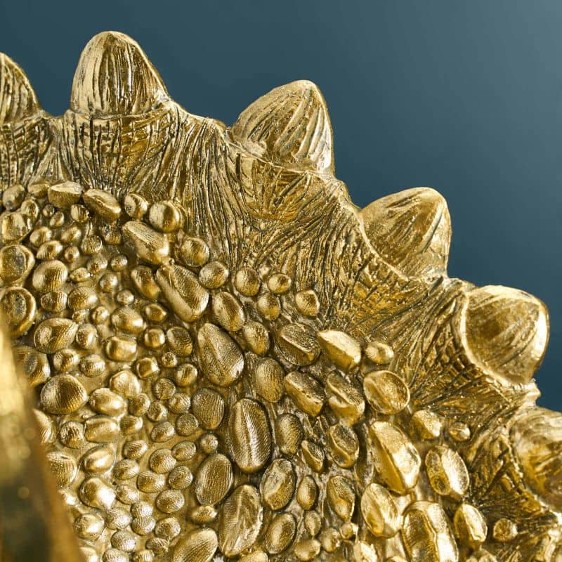 Applique murale Triceratops Cera Or, résine, 31,5 x 28,5 cm