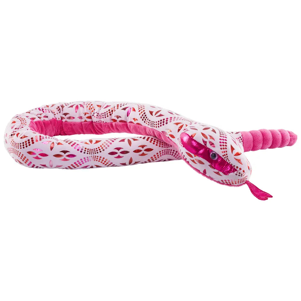 Peluche Serpent Blossom - Rose - 137 cm