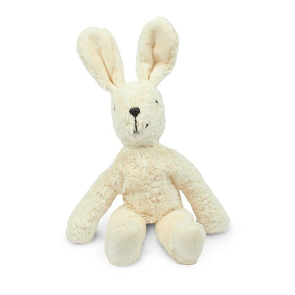 Pequeño conejito de peluche blanco suave