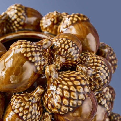 Vase Glands, Grès Marron, 19 x 19 x 27 cm