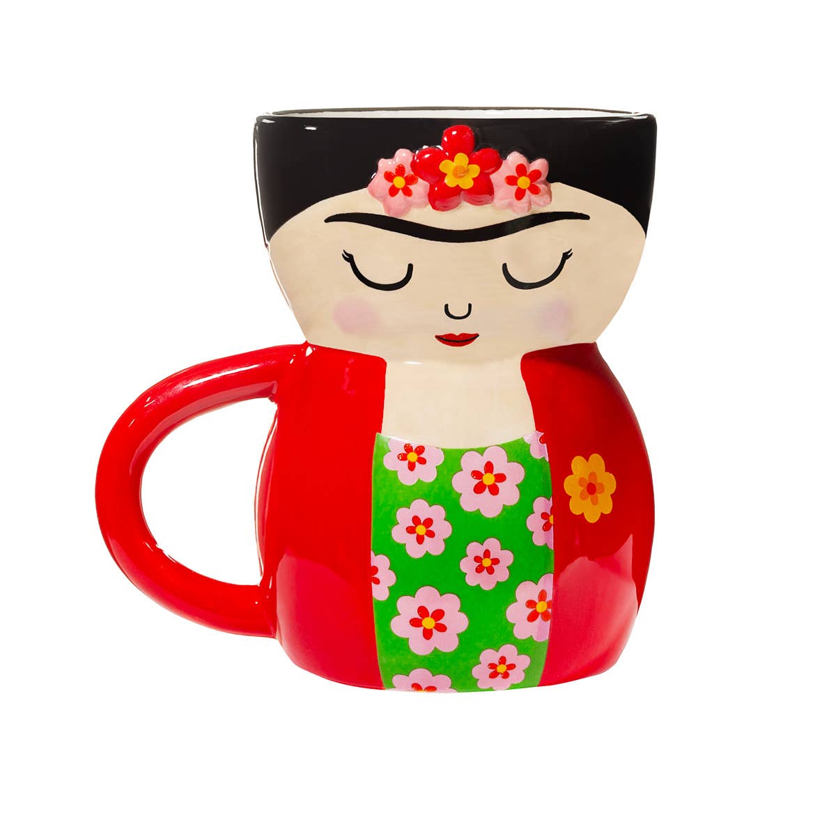 Mok in de vorm van een Frida-lichaam