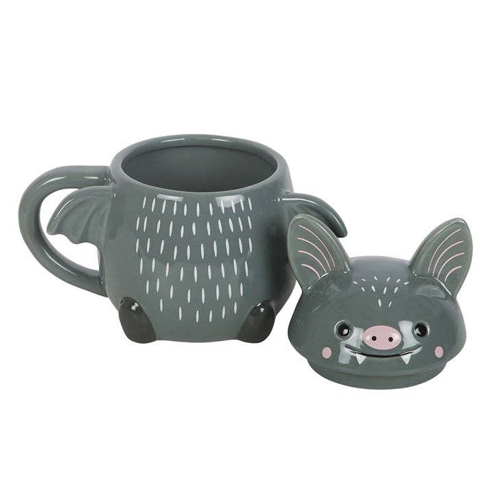 Cute Halloween Bat Lid Mug