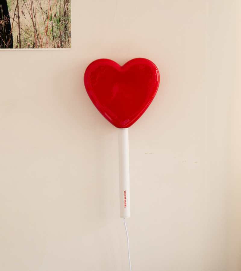 Lampe murale sucette cœur – L’Expressionist