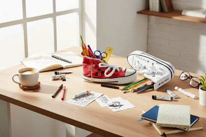 Kit de zapatos con diseño de burro rojo