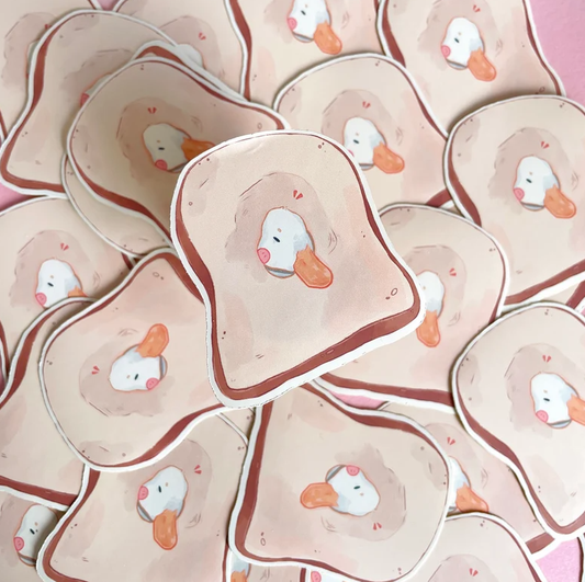 Pegatina de pan de pato