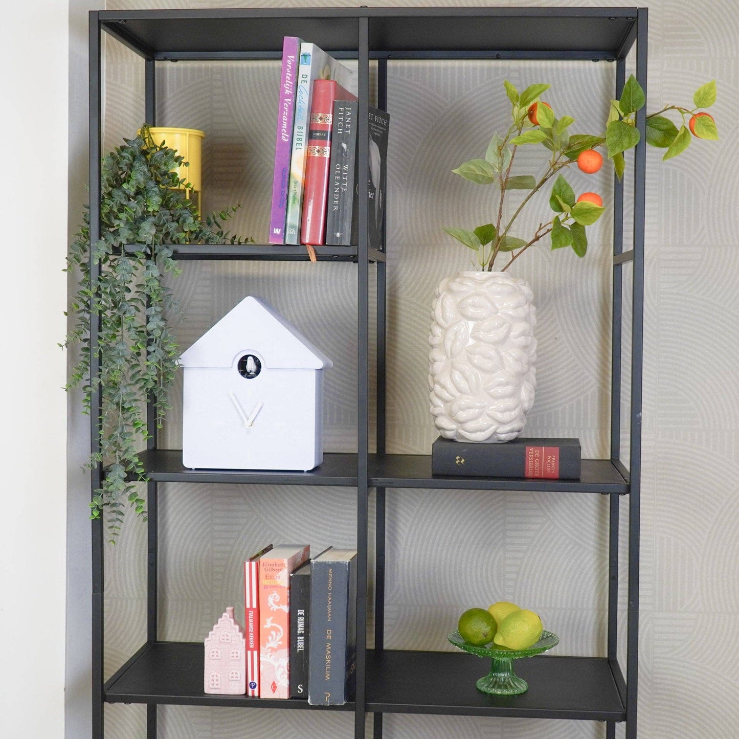 Reloj de pared de cuco - Lila - 24 x 27 x 9 cm