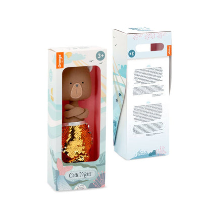 Peluche en coton, Oscar L'Ours : Sirène-29cm-3+