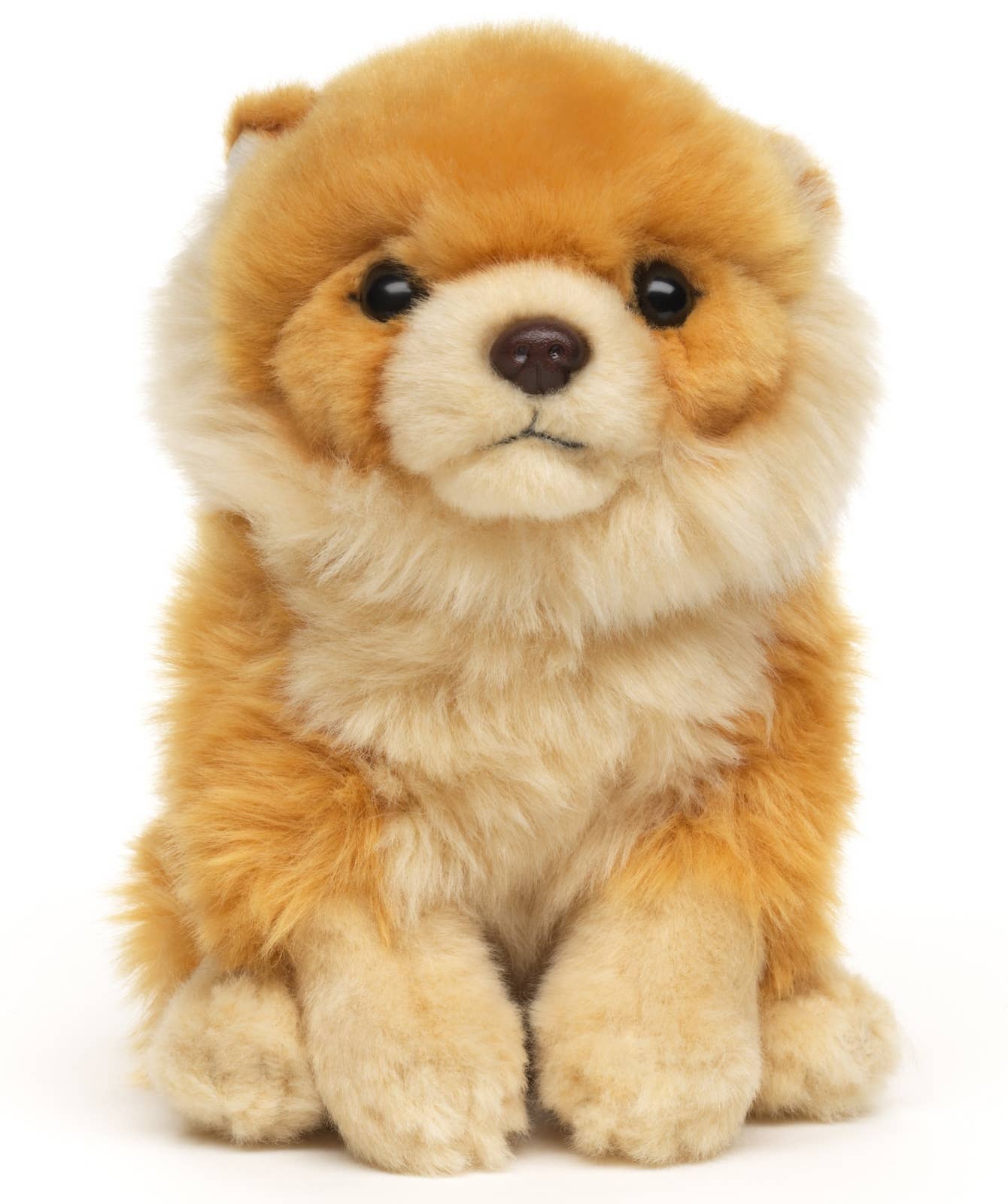 Peluche Spitz nain assis