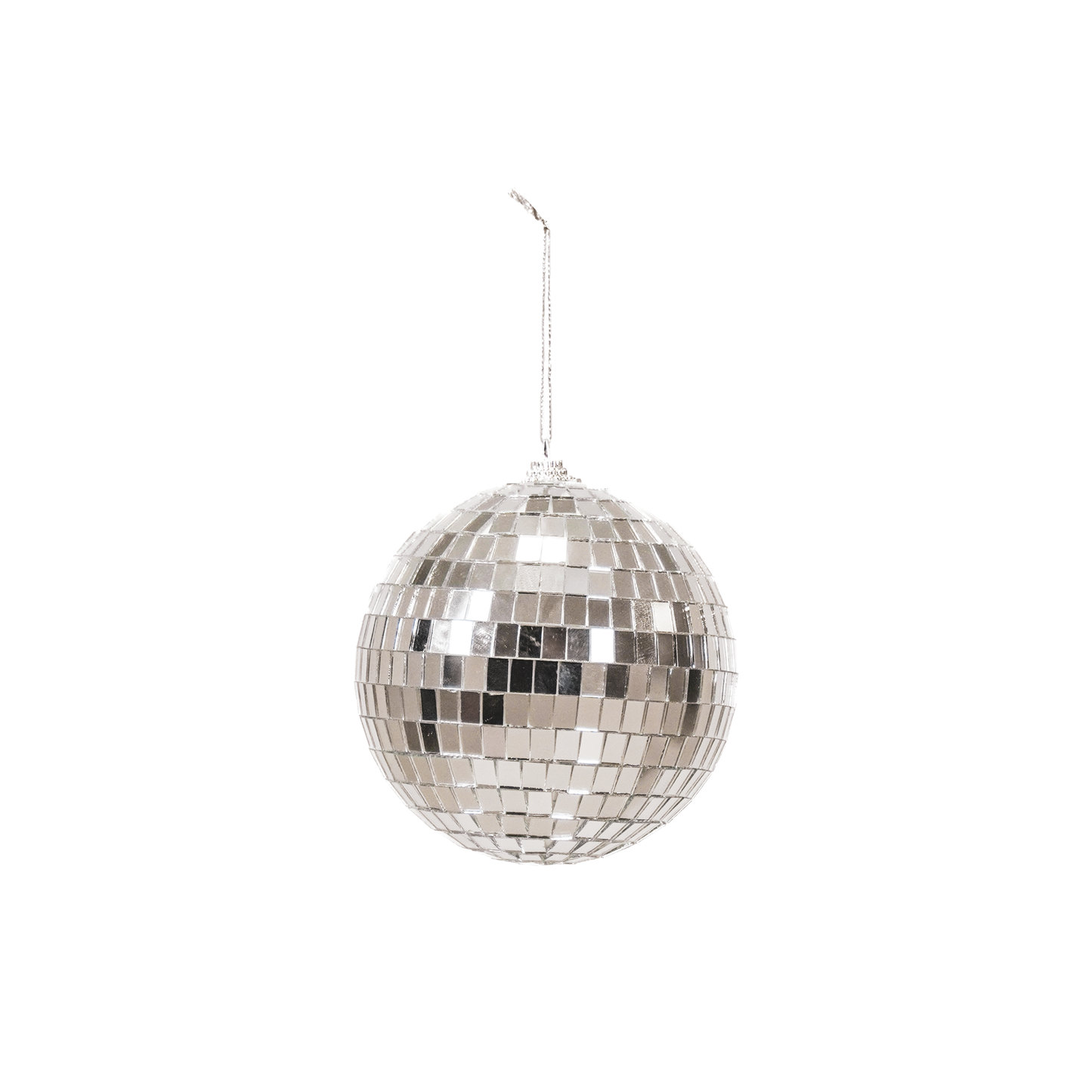 Boule de Noël Disco Argent - 15cm