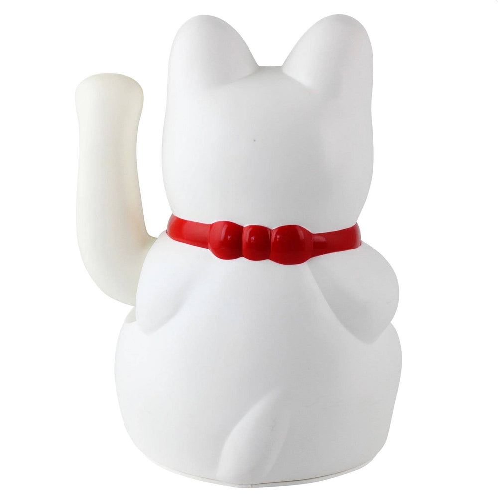 Chat Chanceux Blanc 18cm