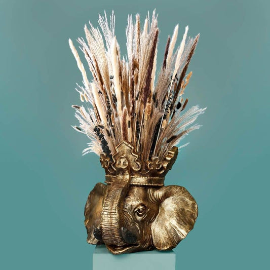 Jumbo Elephant Plant Pot, Gold