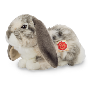 Pluche Hangoor Konijn Grijs en Wit