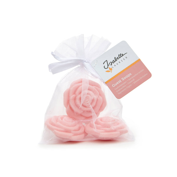 3 sabonetes ROSA numa embalagem