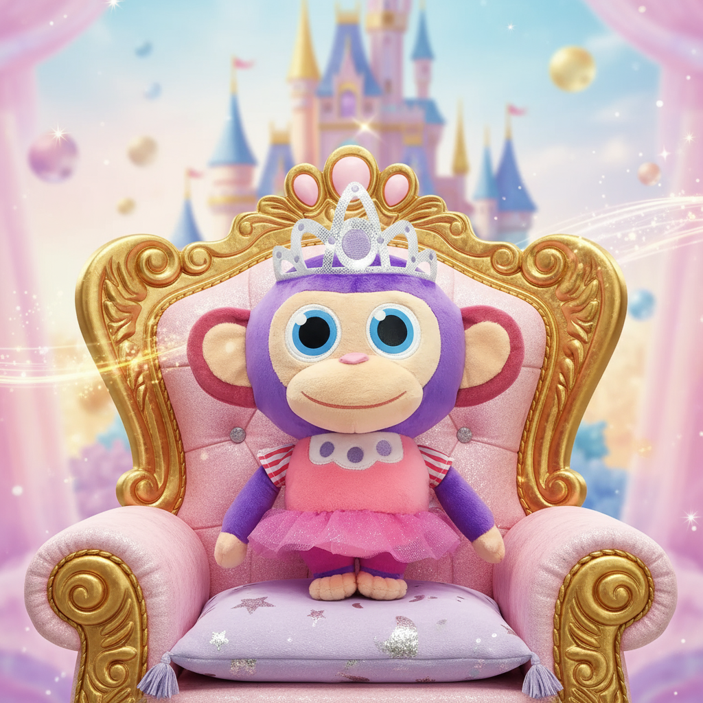 Peluche Parfumée Wonder Park Singe Princesse