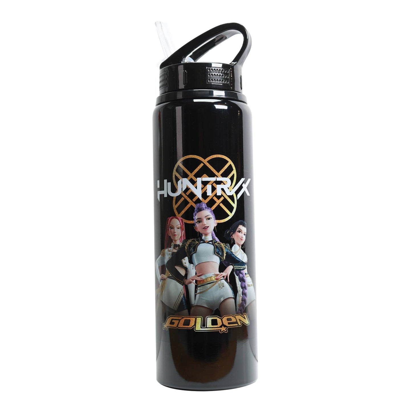 KPop Demon Hunters - Gourde à bouchon rabattable (650 ml) . Dorée