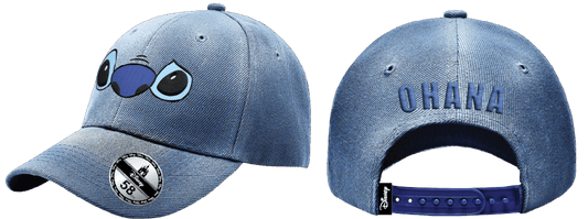 casquette denim lilo stitch stitch yeux cotton division