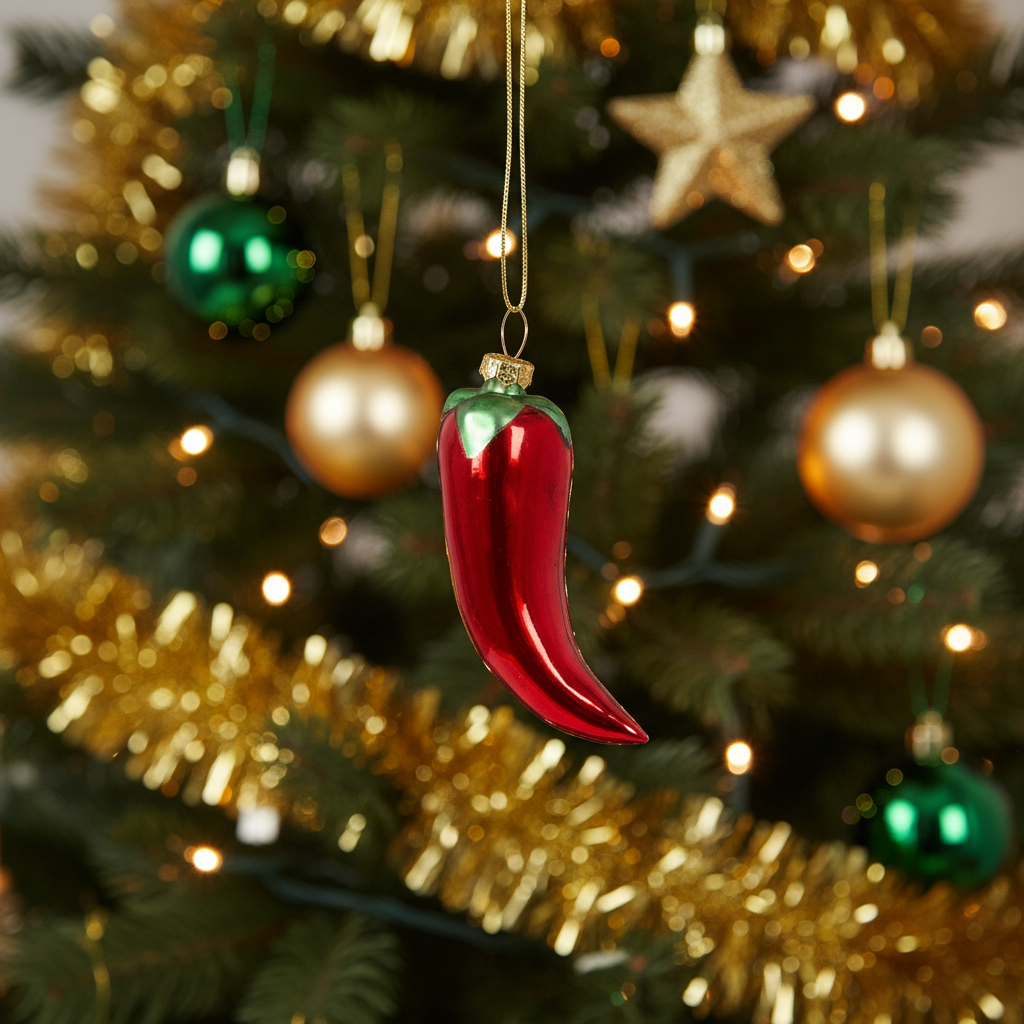 Bola navideña de pimiento mexicano