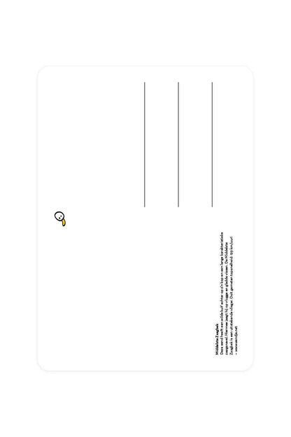 Carte postale avec le scier moyen