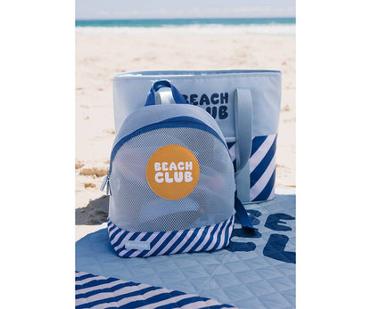 Sand-proof backpack for kids Stripes Blues & Beyond