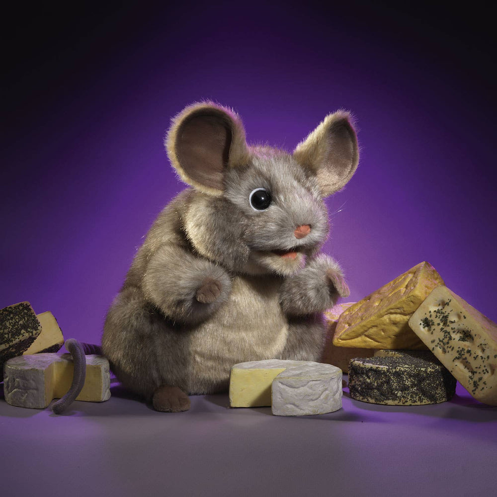 Marionnette à Main Souris Grise