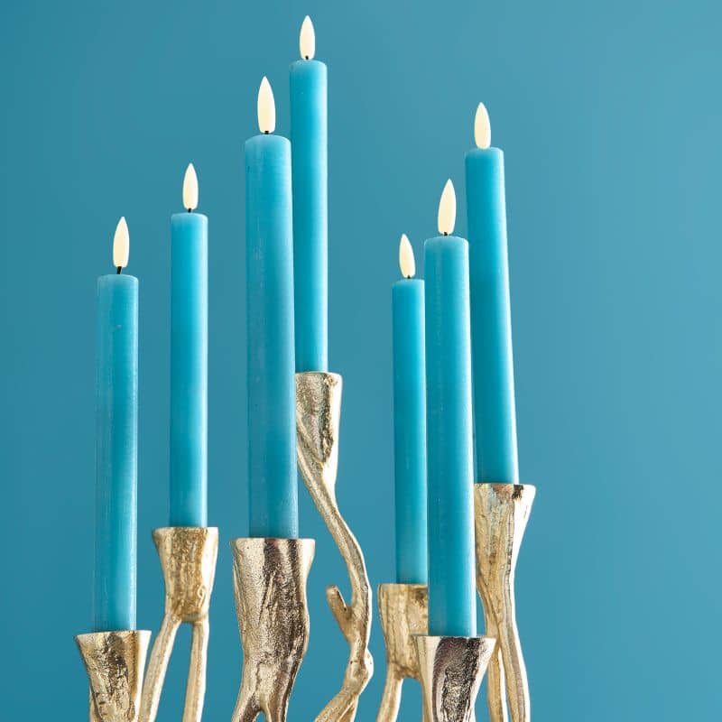 Chandelier Roots, aluminium doré, 25 x 22 x 63,5 cm