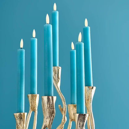 Chandelier Roots, aluminium doré, 25 x 22 x 63,5 cm