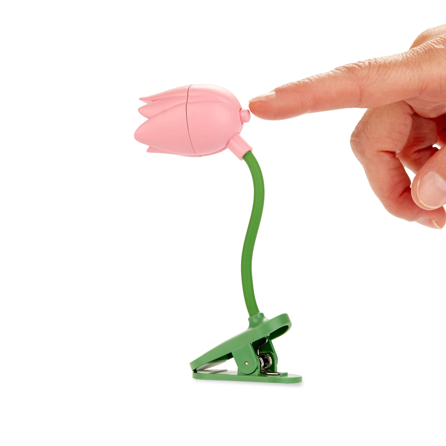 Lámpara de lectura de tulipán rosa